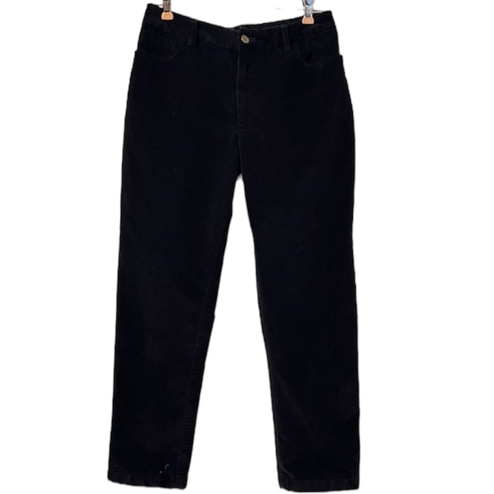 Jenni Kayne Straight Leg Corduroy Pants in Black Sz 2